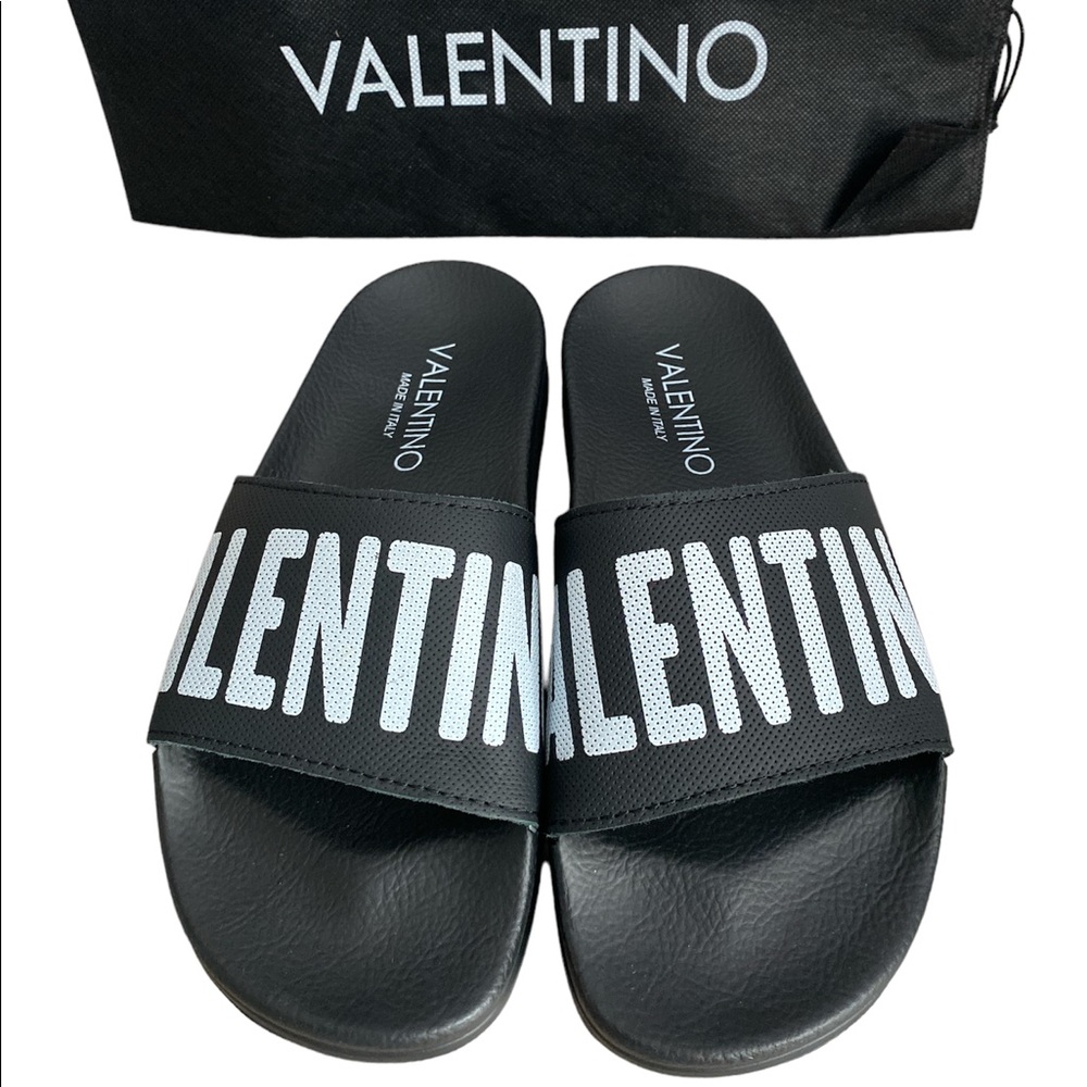 VALENTINO Black Slippers *New*